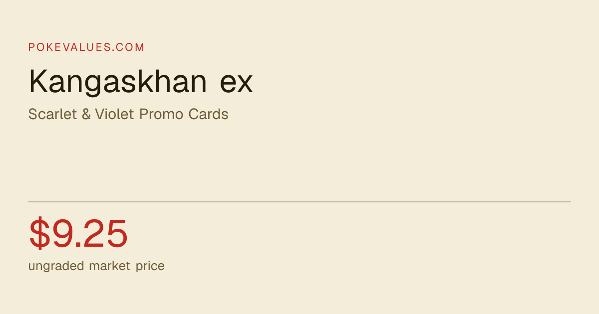 Kangaskhan ex 055 Scarlet & Violet Promo Cards price