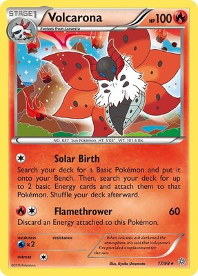 Volcarona (17), XY - Ancient Origins