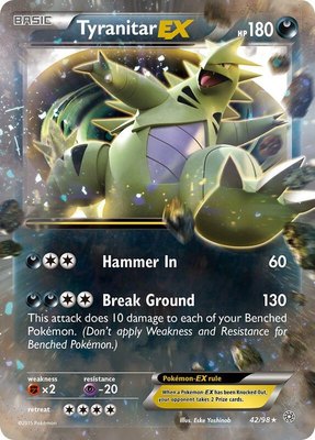 Tyranitar EX, XY - Ancient Origins
