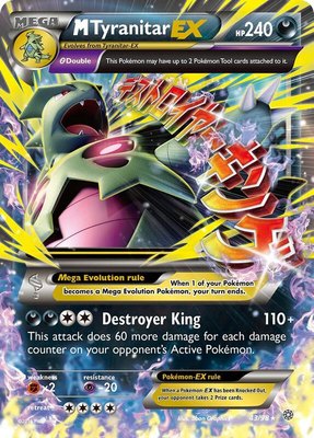 M Tyranitar EX, XY - Ancient Origins
