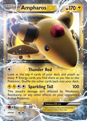 Ampharos EX, XY - Ancient Origins
