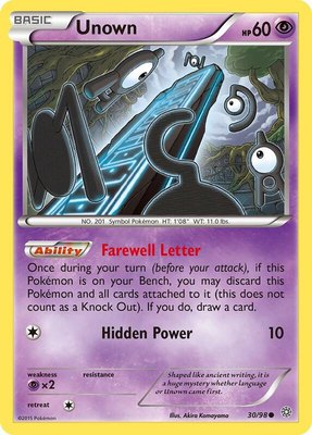 Unown, XY - Ancient Origins