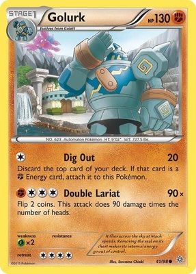 Golurk (41), XY - Ancient Origins