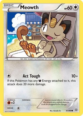 Meowth, XY - Ancient Origins