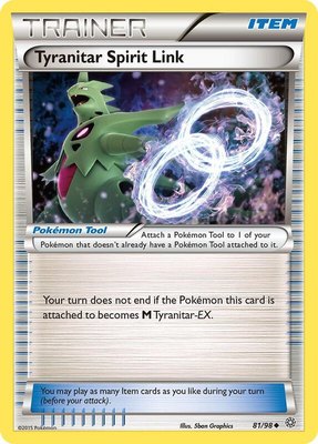 Tyranitar Spirit Link, XY - Ancient Origins
