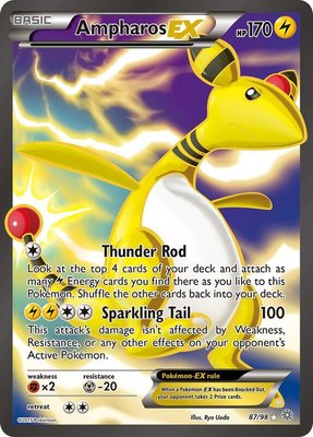 Ampharos EX (87 Full Art), XY - Ancient Origins
