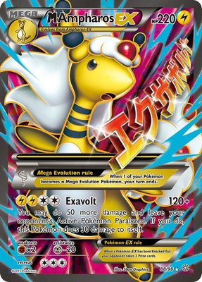 M Ampharos EX (88 Full Art), XY - Ancient Origins