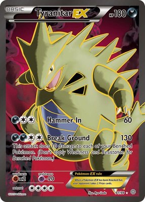 Tyranitar EX (91 Full Art), XY - Ancient Origins
