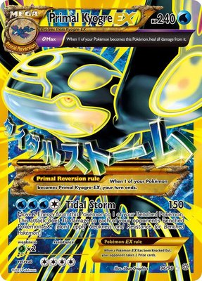 Primal Kyogre EX (Shiny Full Art), XY - Ancient Origins