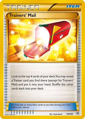 Trainers' Mail (Secret), XY - Ancient Origins