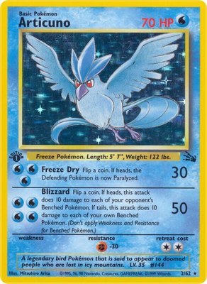 Articuno (2), Fossil