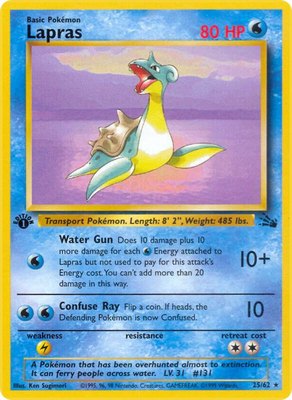 Lapras (25), Fossil