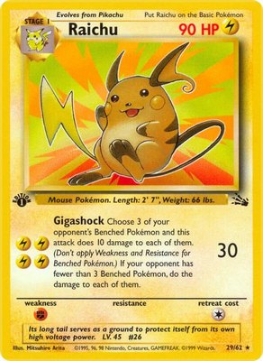 Raichu (29), Fossil