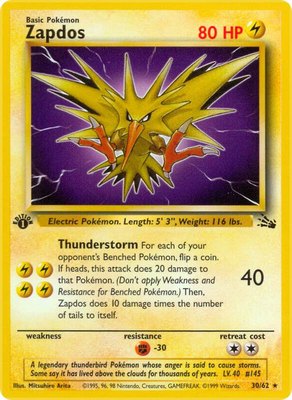 Zapdos (30), Fossil