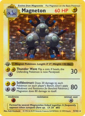Magneton, Base Set (Shadowless)