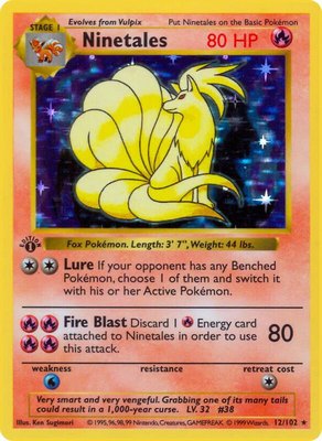 Ninetales, Base Set (Shadowless)