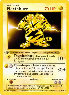 Electabuzz, Base Set (Shadowless)