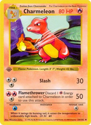 Charmeleon, Base Set (Shadowless)