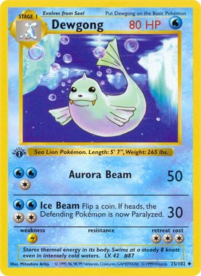 Dewgong, Base Set (Shadowless)