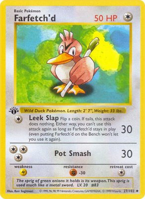 Farfetch'd, Base Set (Shadowless)