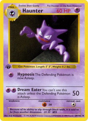 Haunter, Base Set (Shadowless)