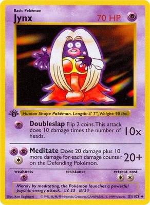 Jynx, Base Set (Shadowless)