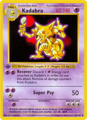 Kadabra, Base Set (Shadowless)