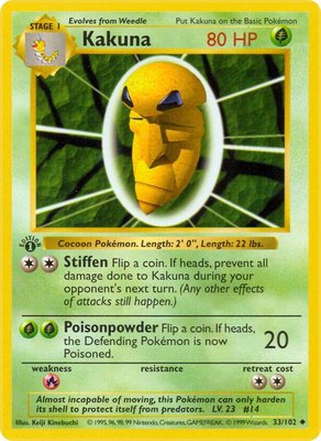Kakuna, Base Set (Shadowless)