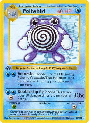 Poliwhirl, Base Set (Shadowless)