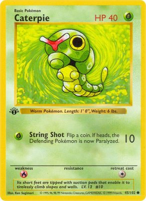 Caterpie, Base Set (Shadowless)