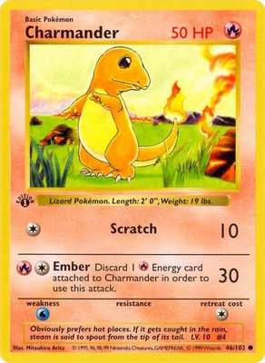 Charmander, Base Set (Shadowless)