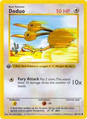Doduo, Base Set (Shadowless)