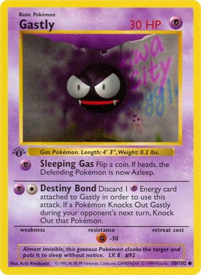 Gastly, Base Set (Shadowless)