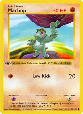 Machop, Base Set (Shadowless)