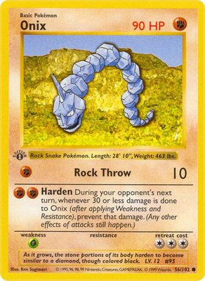 Onix, Base Set (Shadowless)