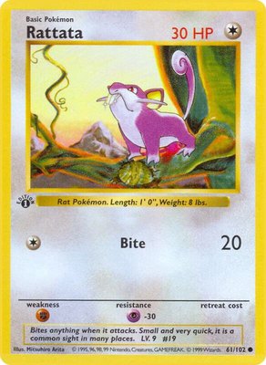 Rattata, Base Set (Shadowless)