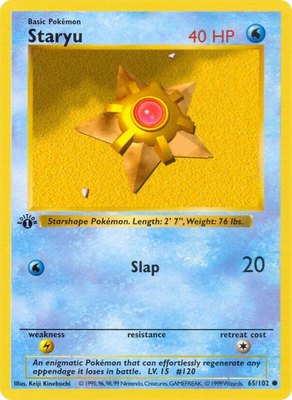 Staryu, Base Set (Shadowless)