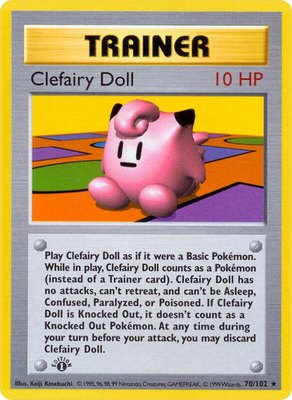 Clefairy Doll, Base Set (Shadowless)