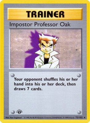 Impostor Professor Oak, Base Set (Shadowless)
