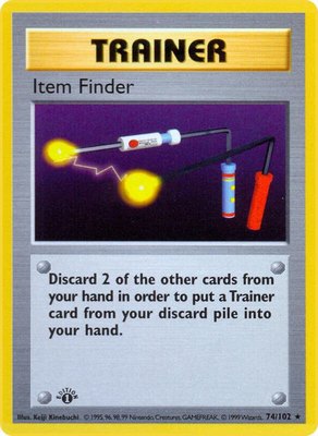 Item Finder, Base Set (Shadowless)