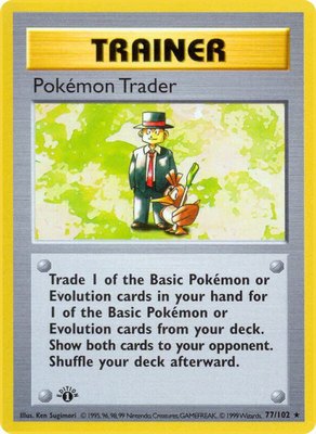 Pokemon Trader, Base Set (Shadowless)