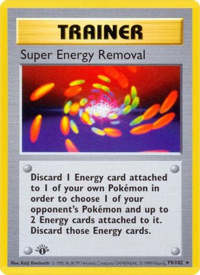 Super Energy Removal, Base Set (Shadowless)