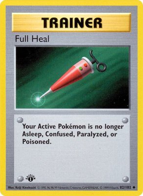 Full Heal, Base Set (Shadowless)