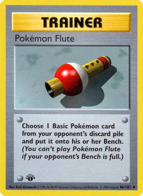 Pokemon Flute, Base Set (Shadowless)