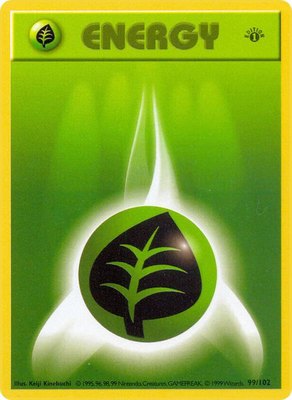 Grass Energy, Base Set (Shadowless)