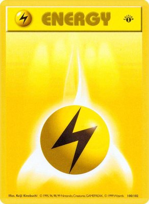 Lightning Energy, Base Set (Shadowless)