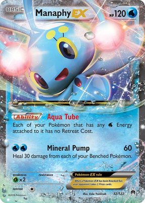 Manaphy EX, XY - BREAKpoint