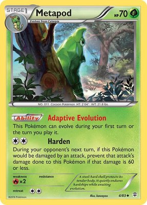 Metapod, Generations