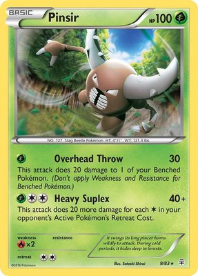 Pinsir, Generations