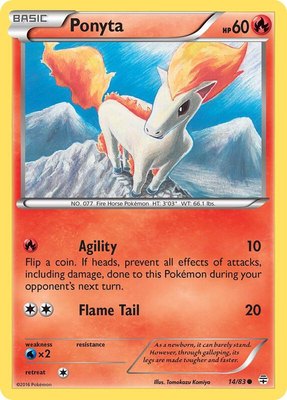 Ponyta, Generations